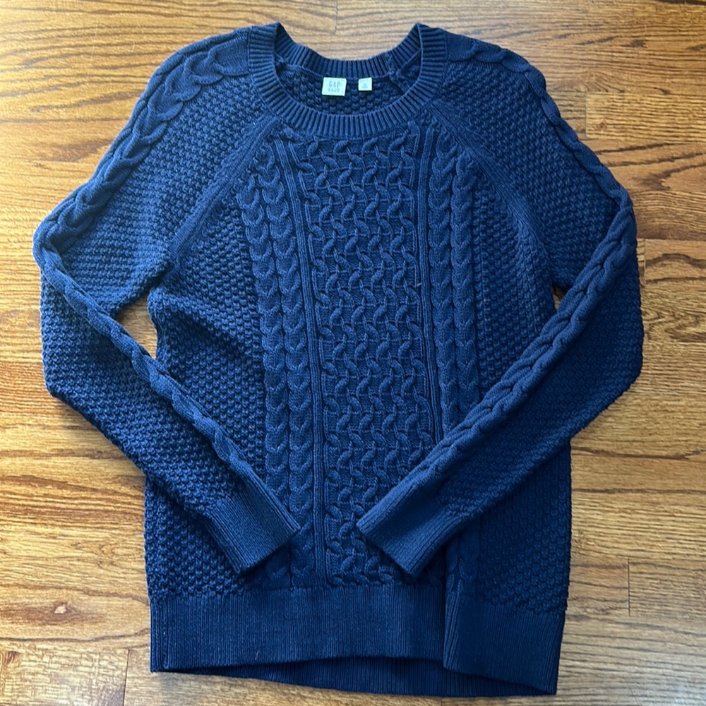 EUC GAP Cable Sweater (Navy) | Size MEDIUM